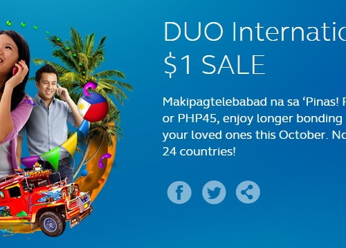 Globe Duo International $1 PROMO – Save on Long Distance calls