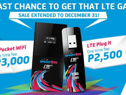 Smart LTE Gadgets Price Drops to P3,000 and P2,500!