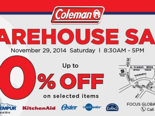 Coleman Phils Warehouse Sale – up to 70% OFF!