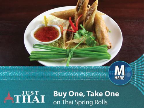 Buy 1 Take 1 on Thai Spring Rolls Using Your Metrobank Credit Card