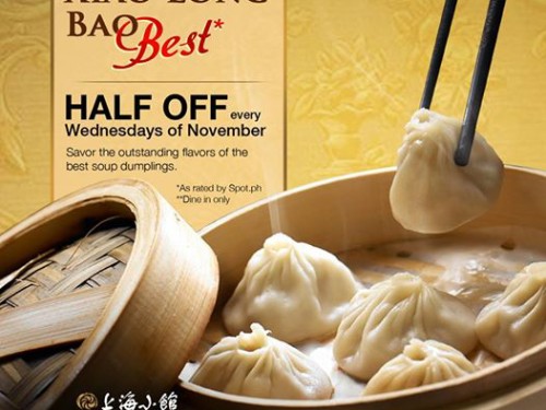 50% OFF Xiao Long Bao at Modern Shanghai Every Wednesday of November