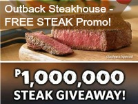 Free Steaks Promo at Outback Blue Bay Walk – until Dec. 31, 2014!