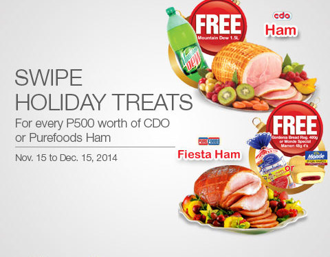 Get Freebies When You Buy P500 worth of CDO or Purefoods Fiesta Ham!