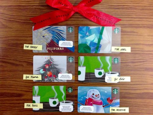 Starbucks Collection Promo – 6 Card Designs Loaded with P300 Each for only P1,500!