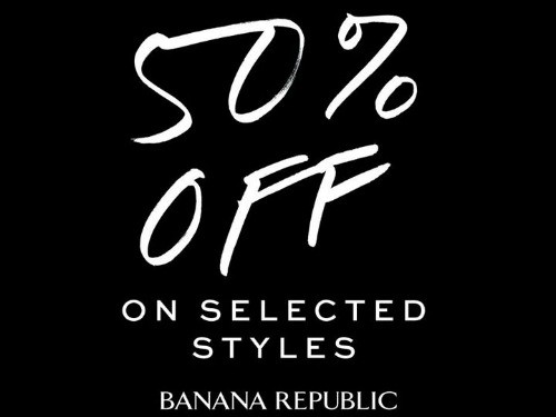 Banana Republic Up to 50% OFF!