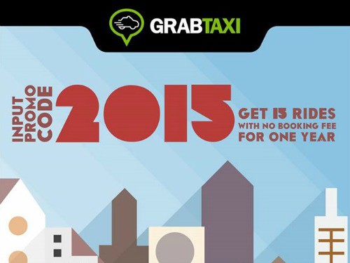 GrabTaxi – Get 15 Rides with NO BOOKING FEE!