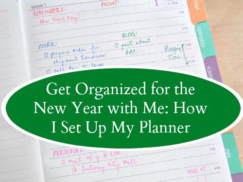 Get Organized for the New Year With Me! : How I Set Up My Planner