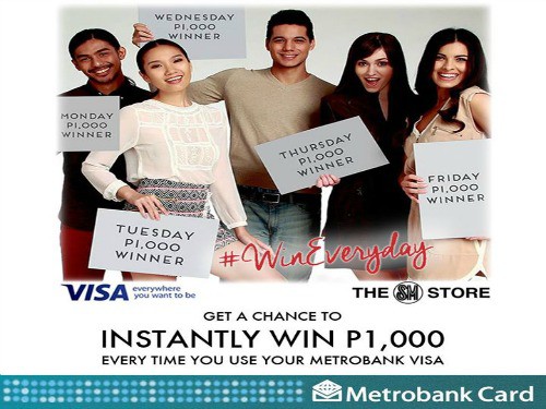Use Your Metrobank Visa at the SM Store & Win P1,000!