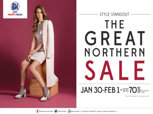 SM City North Edsa 3-Day Sale Jan 30 – Feb 1, 2015 #greatnorthernsale