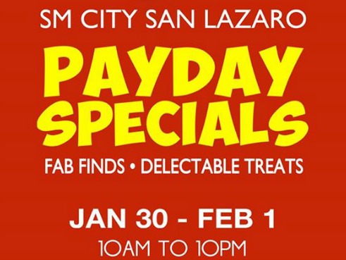 SM City San Lazaro Payday Specials 3 Day Sale!