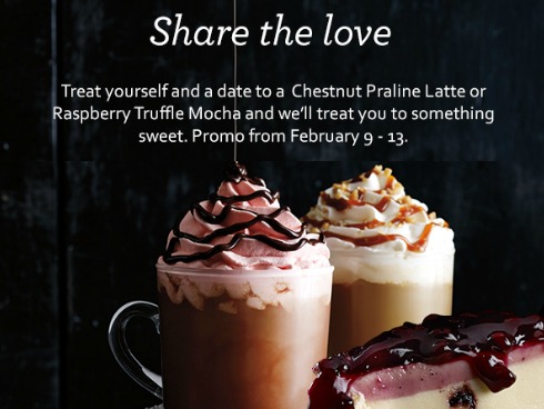 Free Cake From Starbucks Valentine Promo