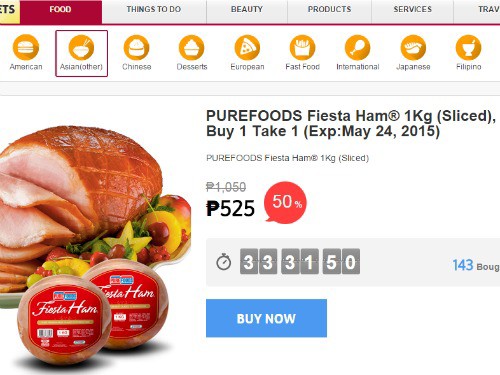 Buy 1 Take 1 on Purefoods Ham + Extra 8% OFF!