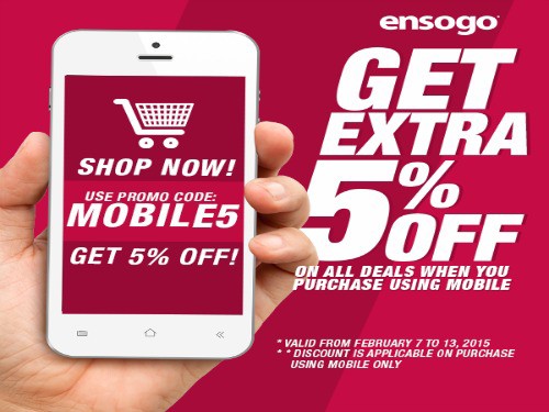 Ensogo – Get Extra 5% OFF on ALL Deals!