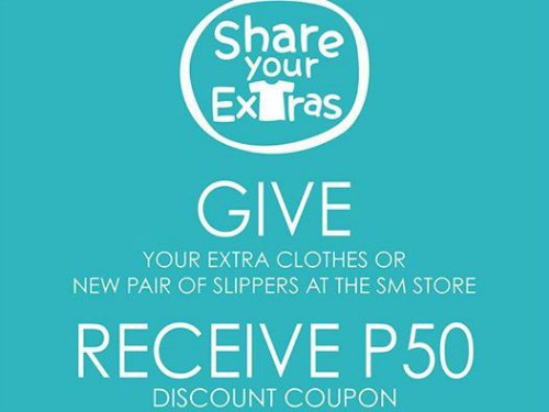 Get P50 For Your Extra Clothes at SM