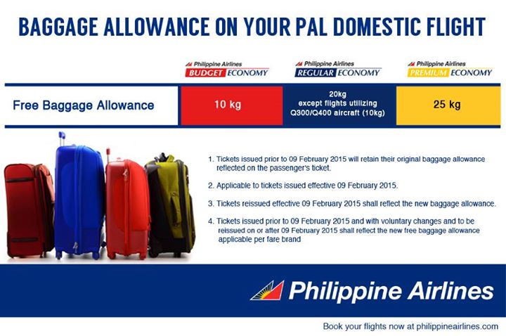 Philippine Airlines New Baggage Allowance for Domestic