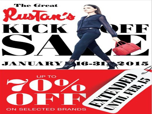 Rustan’s Kick-Off Sale Extended! Get Up to 70% OFF Selected Brands