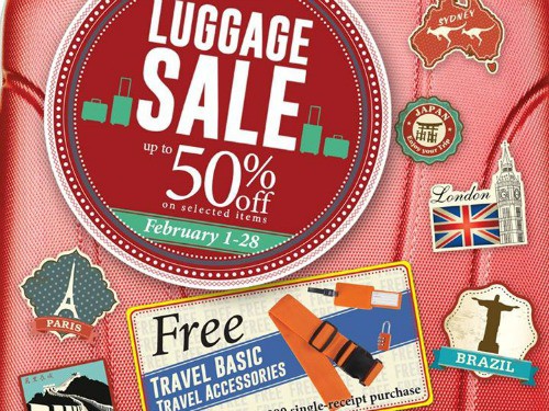 SM Luggage Sale! Up to 50% OFF!