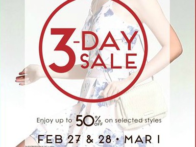 SM 3-Day Sale this Weekend! Feb. 27 – March 1