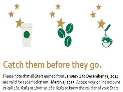 Use Your 2014 Starbucks Stars Now!