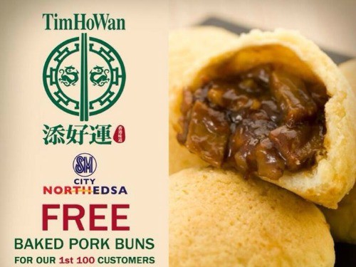 Free Baked Pork Buns from Tim Ho Wan at SM North Edsa!