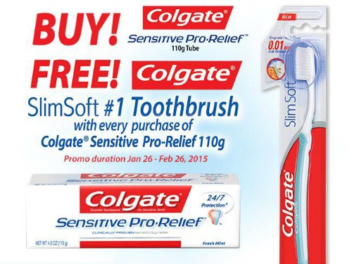 Colgate Sensitive Pro-Relief Toothpaste Promo