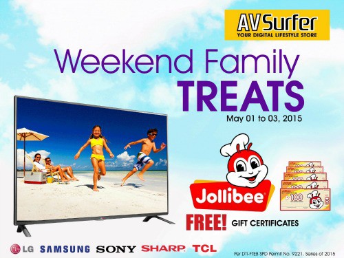 Free Jollibee GCs for every purchase of LED TVs!