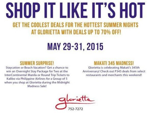 Glorietta Midnight Madness Sale this Weekend!