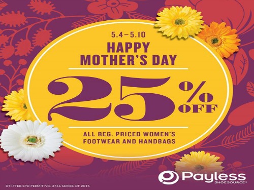 Mother’s Day Promo: Get 25% OFF Payless Shoesource