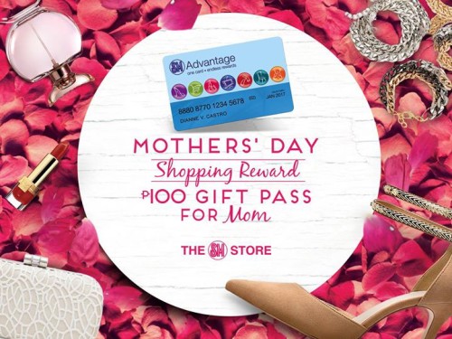 Get P100 Gift Pass with P3,000 Purchase at the SM Store