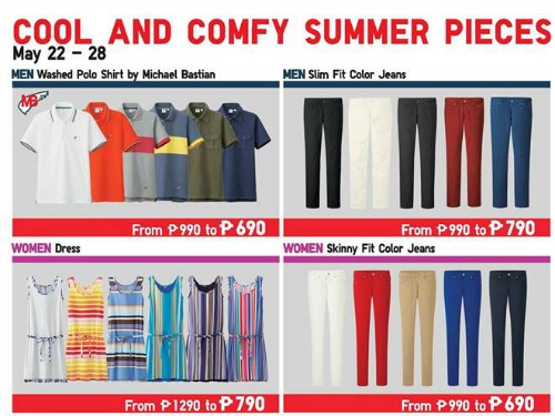 Uniqlo Summer Items on Sale May 22-28, 2015