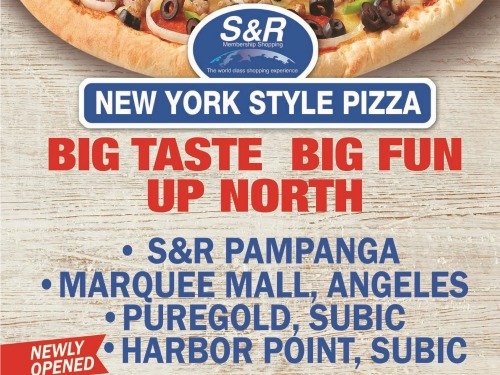 Free Soft Drinks for 3 at S&R New York Style Pizza