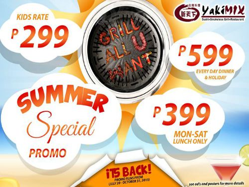 Yakimix Macapagal – Mon-Sat Lunch ONLY P399!