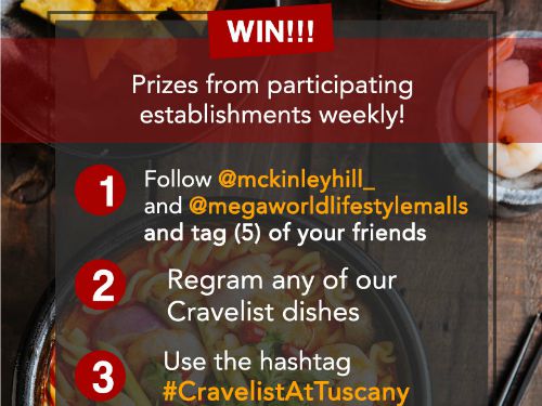 What Are You Craving? #CravelistatTuscany Instagram Contest