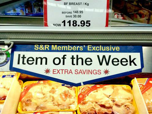 S&R Sale – Stock up on Chicken Breast, Beef Brisket, etc! – Sept. 8, 2015