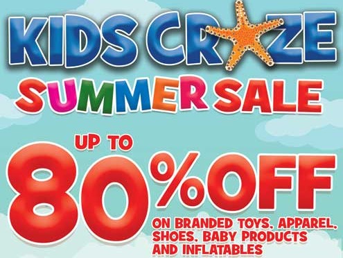 Kids Craze Summer Sale! Up to 80% OFF!