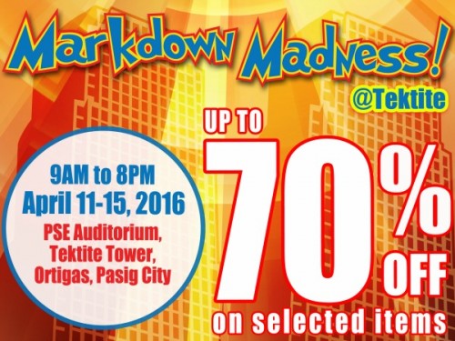 Markdown Madness SHOE SALE on April 11-15!