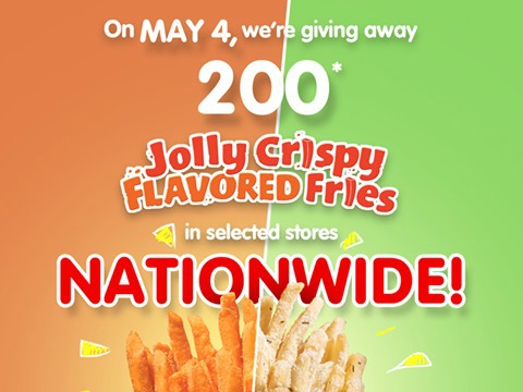 FREE FRIES! Jollibee is Giving Away Fries Today!