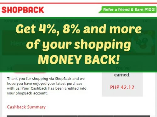 Shopback.PH is REAL! Get Money Back!