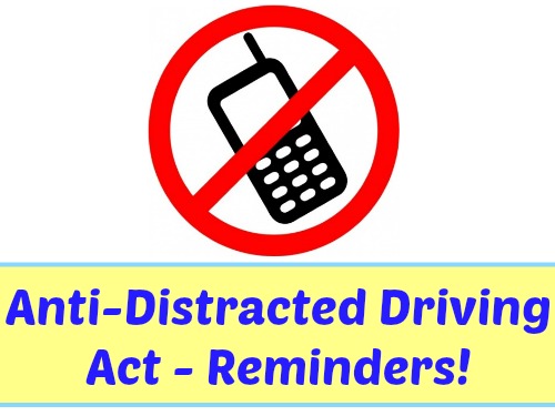 Anti Distracted Driving Act Reminders from Smart