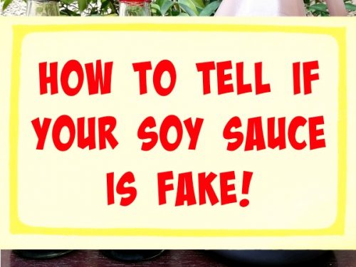 How To Tell If Your Soy Sauce is Fake!