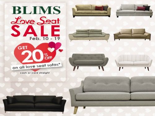 BLIMS – 20% OFF on ALL LOVE SEATS!