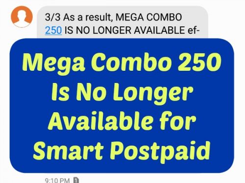 No More Mega Combo 250 for Smart Postpaid