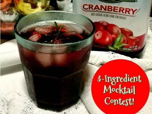 Contest Time! Mocktail with Old Orchard Cranberry Juice