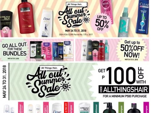 Get P100 OFF on All Things Hair Summer Sale at Lazada!