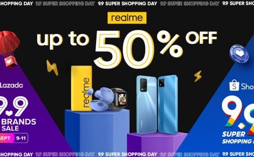 realme Up to 50% OFF at Lazada, Shopee 9.9 Sale